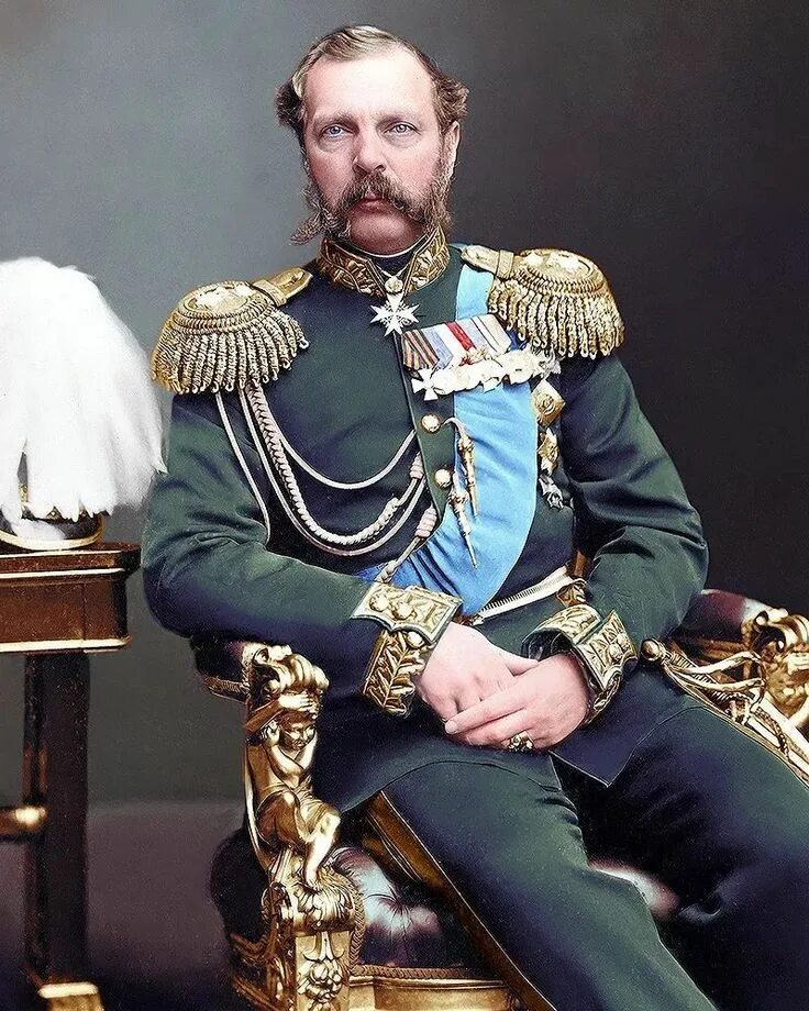 Александр второй фото romanovscolorization on Instagram: "Emperor Alexander II of Russia, 1870s. Like,