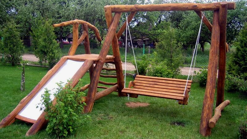 Качели для дачи ребенку своими руками Как сделать качели своими руками из разных материалов