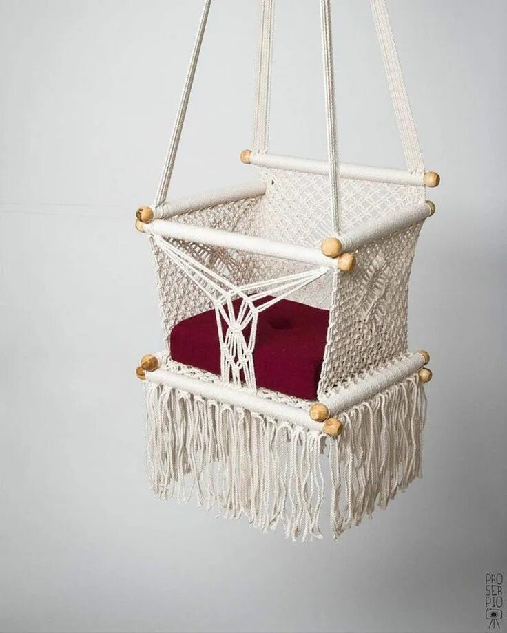 Качели макраме своими руками схема Macrame Swing Chair-Handmade Swing-Baby Swing-Toddler Etsy in 2020 Baby swing ch