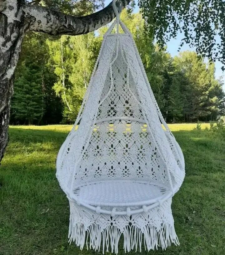 Качели макраме своими руками схема Кресло качель Macrame furniture, Macrame swing, Macrame decor
