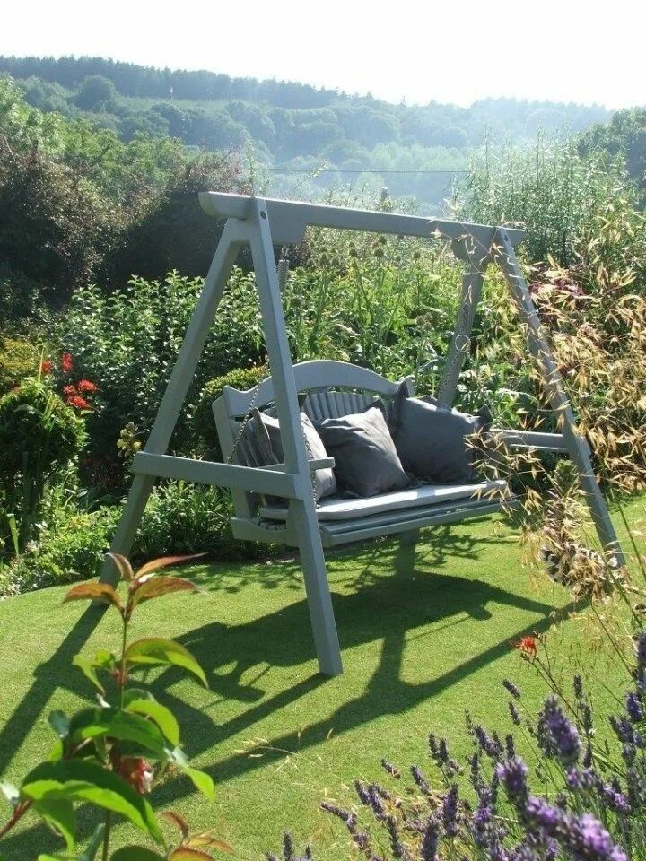 Качели на участке фото decoarchi.com -&nbspdecoarchi Resources and Information. Garden swing seat, Gard