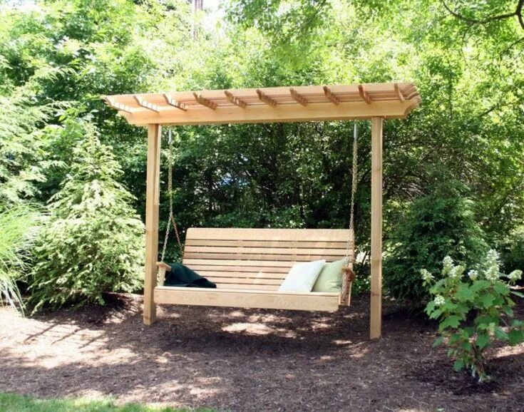 Качели на участке фото Garden Swings: The Enchanting Element in Your Backyard Garden swing seat, Outdoo
