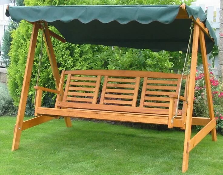 Качеля садовая фото деревянная Zahradní houpačka EDEN :: DekorHome.cz Porch swing, Outdoor decor, Outdoor furni