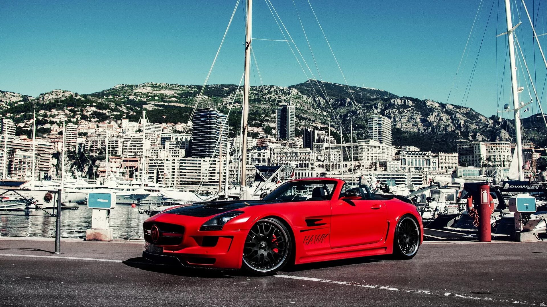 Качественное фото авто Mercedes-Benz red black hood 2560x1600 wallpapers from webphp - images for deskt