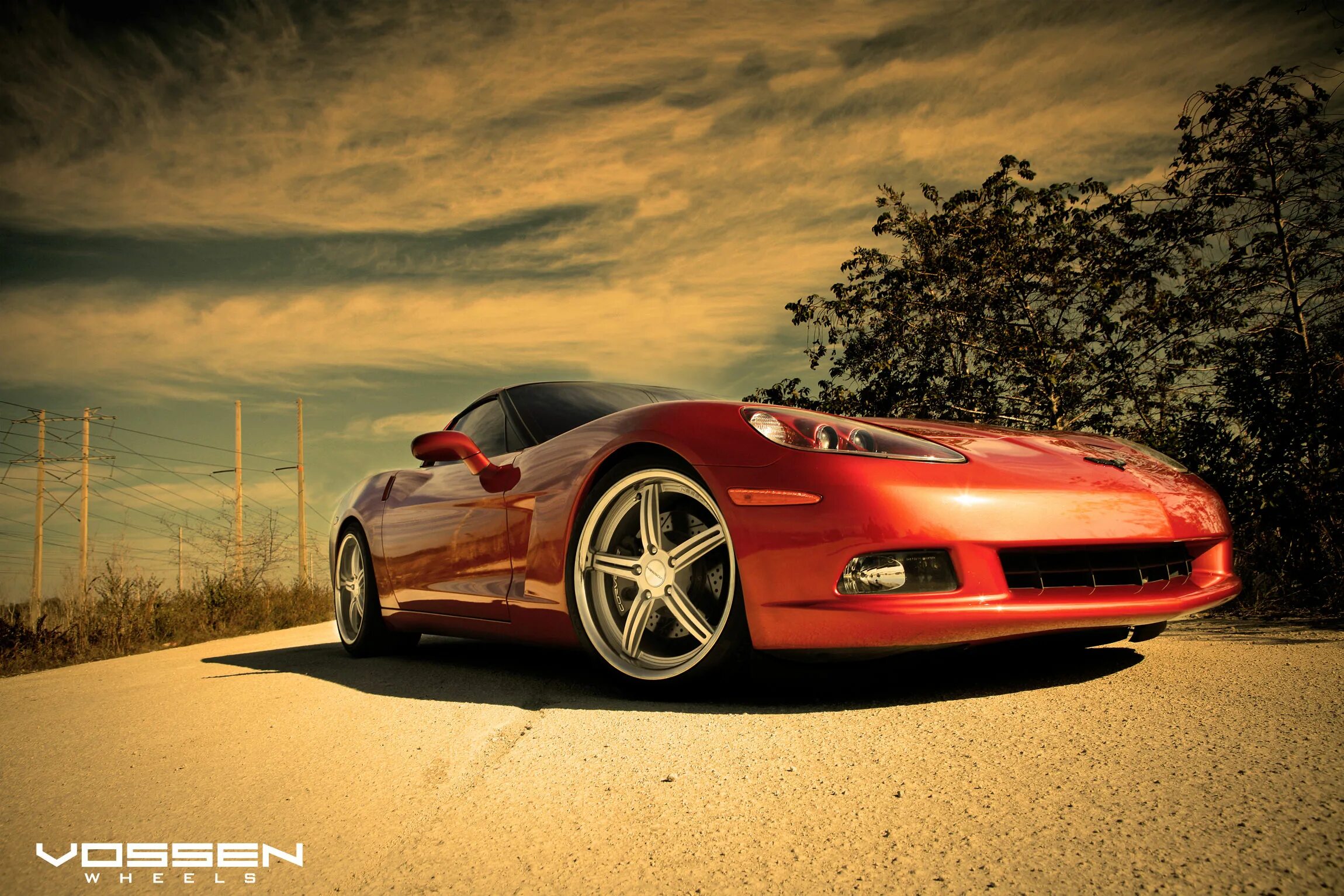 Качественное фото авто Chevrolet Corvette - Vossen VVS087