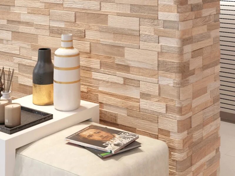 Кафель на стену фото J86616 /G Wall Art Sand 15x61 Керамогранит RHS (Rondine) Ceramiche, Италия - куп