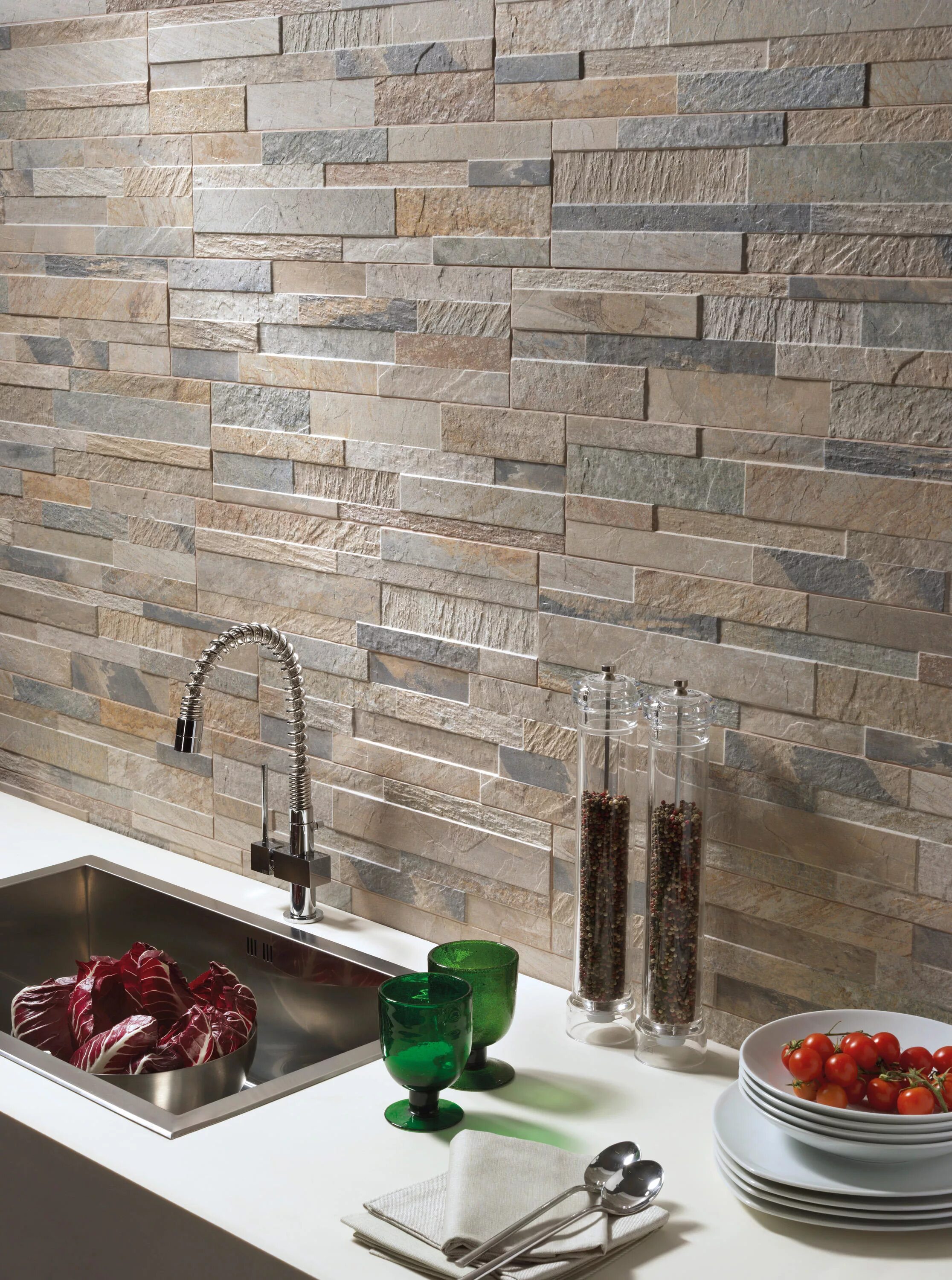 Кафель на стену фото CUBICS GREY - Ceramic tiles from Rondine Architonic