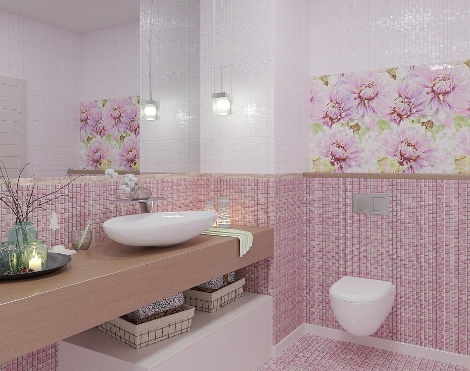 Кафель в комнату каталог фото Напольная плитка Axima Каролина Розовая 40x40 - купить в Москве недорого, цена н