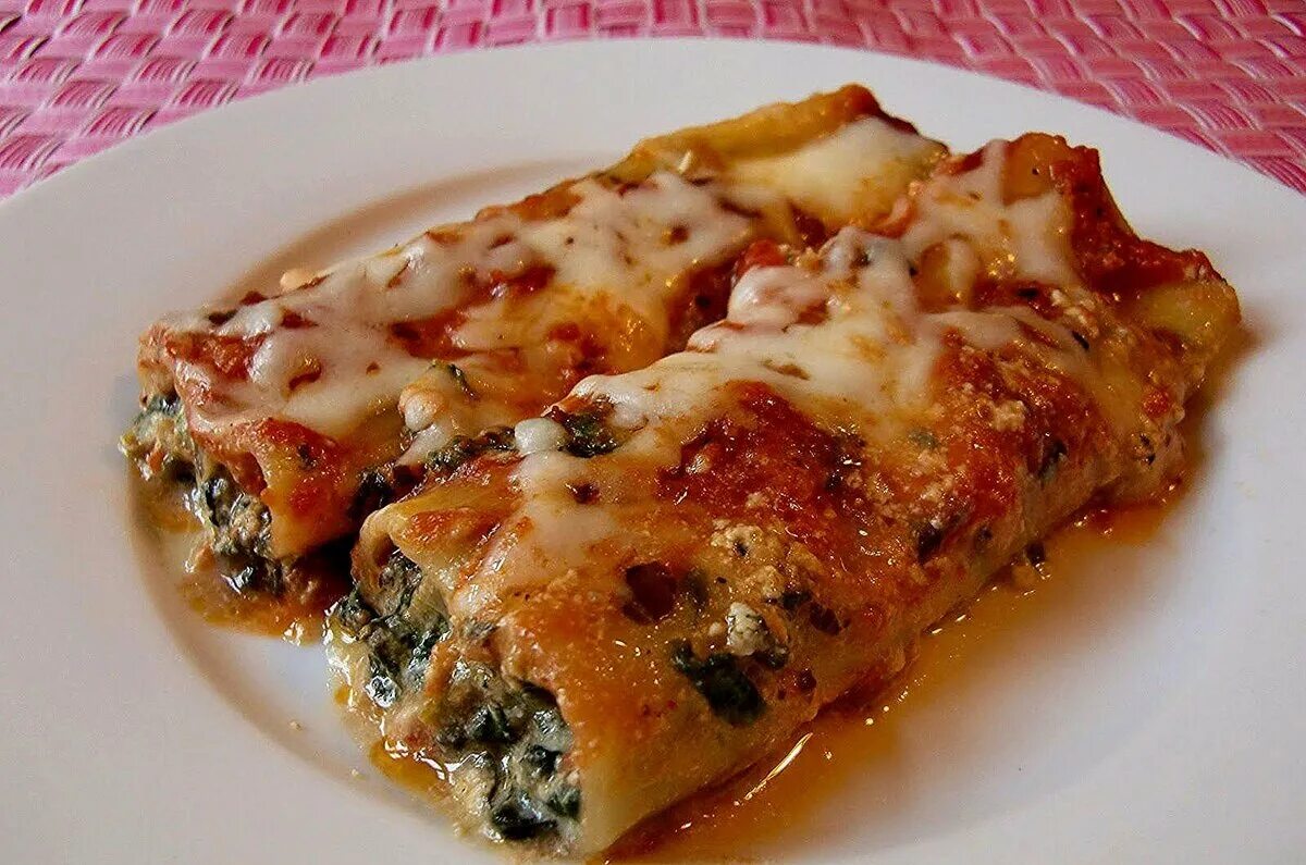 Каннеллони с фаршем фото Фаршированные каннеллони Вкус Дома Дзен