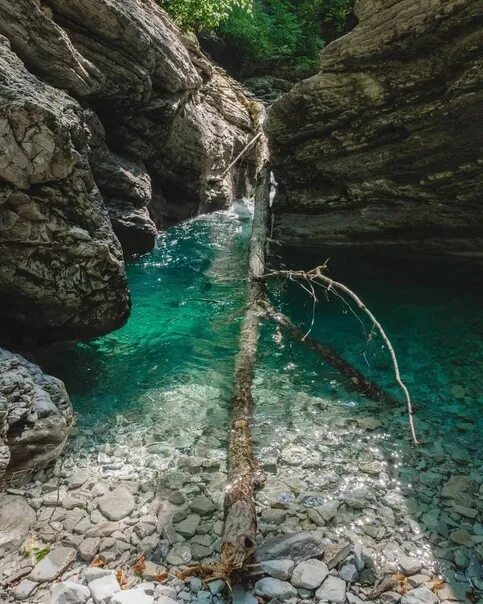 Каньон бешенка краснодарский край фото Nature of Russia, places of Power. Canyon of the Beshenka River. The Krasnodar T