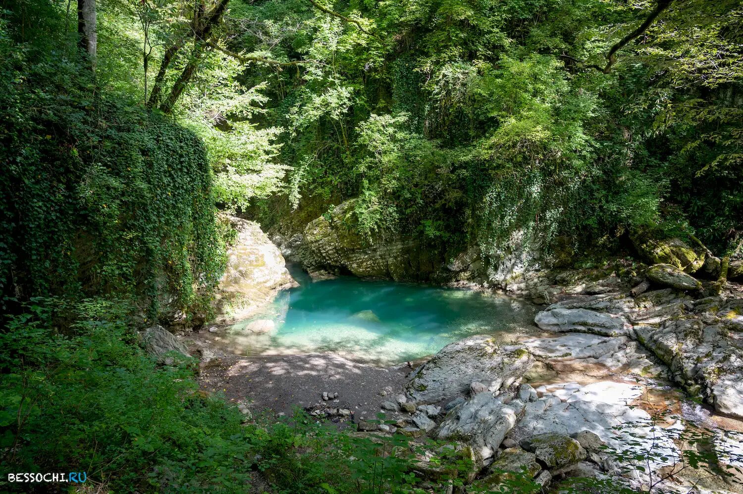Каньон псахо краснодарский край сочи фото Каньон жизни на реке Псахо. - Гид по Сочи