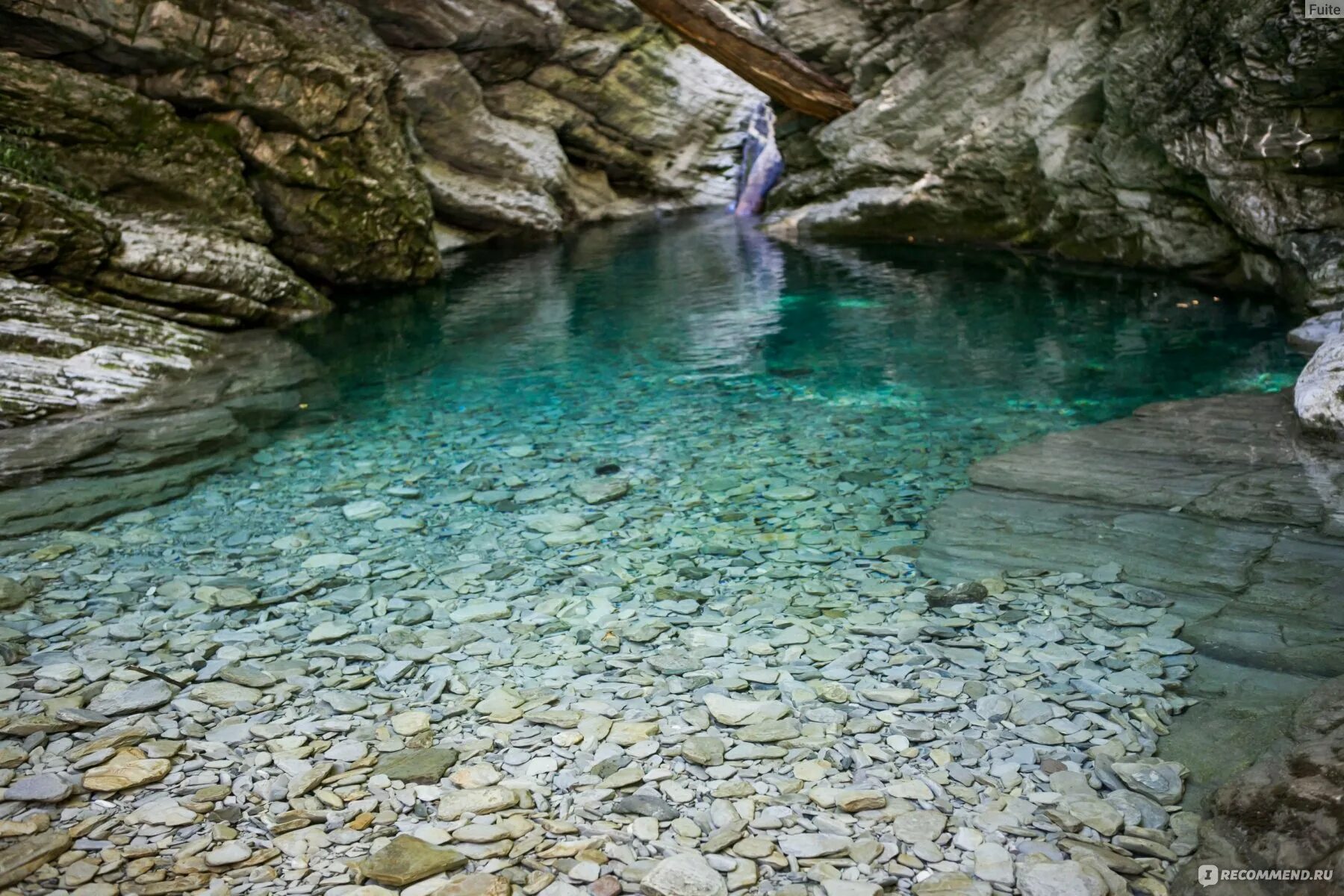Каньон реки бешенка фото Краснодарский край. Река Бешенка - "Лазурная вода. Игра ночного леса светлячками