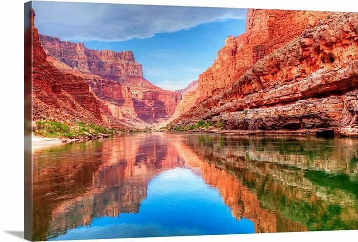 Каньон реки колорадо фото Colorado river running through the Grand Canyon Colorado river, Grand canyon, Ri