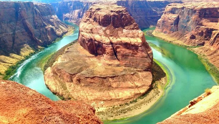 Каньон реки колорадо фото Colorado River Horseshoe Bend near Page AZ and Lake Powell Horseshoe bend, Lake 