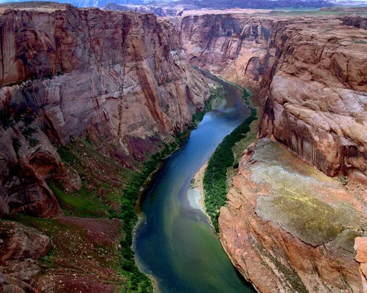 Каньон реки колорадо фото Colorado River, Grand Canyon Живописные пейзажи, Озера, Река
