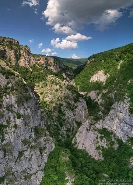 Каньон в крыму фото Photo Vitalij Eremenko Vertical panorama of the Grand Canyon of Crimea. One of t