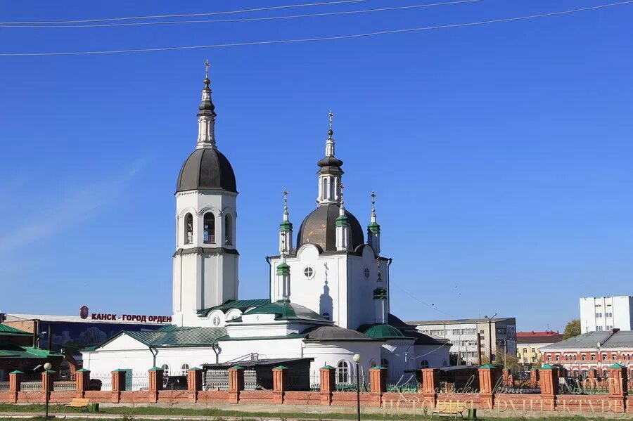 Канск достопримечательности фото Спасский собор в Канске в 2013 году