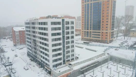 Канцлер ул королева 1а фото Ход строительства жилого комплекса "На Королева" в Новосибирске: фотографии от о