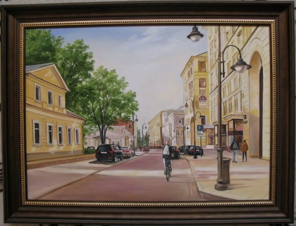 Кантина московская ул 320 фото Московская улица. Городской пейзаж. 50х70см холст, масло - покупайте на Auction.