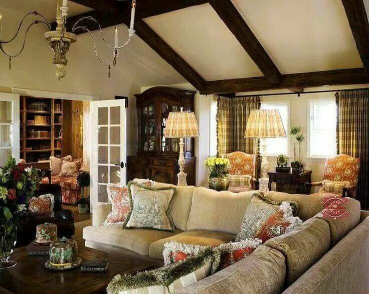 Кантри стиль в интерьере дачи Pin by Zoila Paz on D E C O R A C I O N Country living room design, Country livi