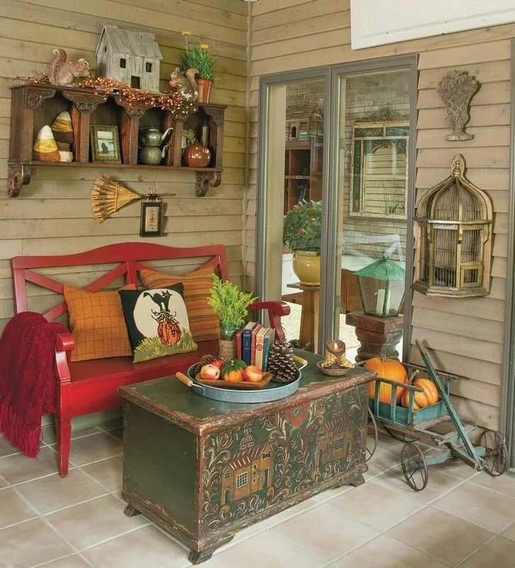 Кантри стиль в интерьере дачи Muchas cosas recicladas acá! Farmhouse style decorating, Country decor, Country 