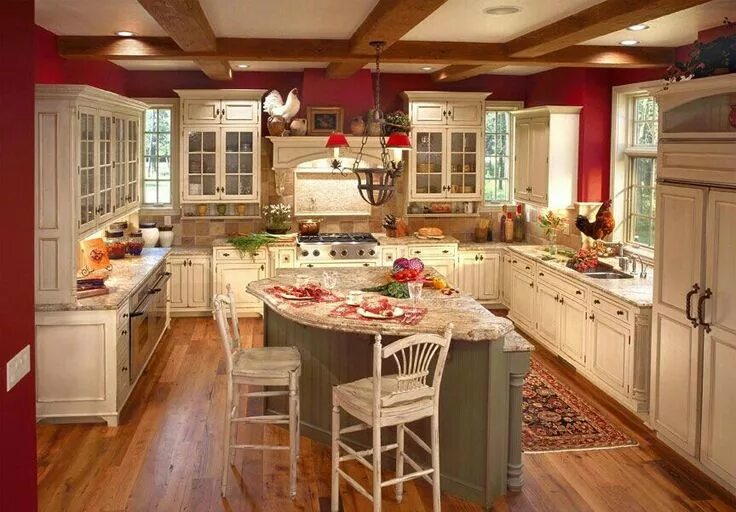 Кантри в интерьере кухни Pin by Amanda Gower on For the home Country kitchen designs, Apple kitchen decor