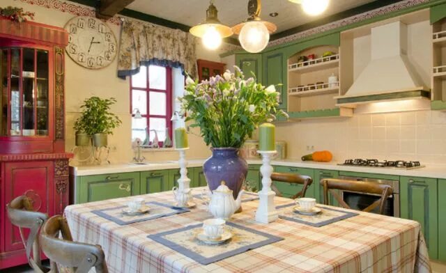 Кантри в интерьере кухни Amazing small kitchen ideas in the style of Provence - French elegance in 40 pic