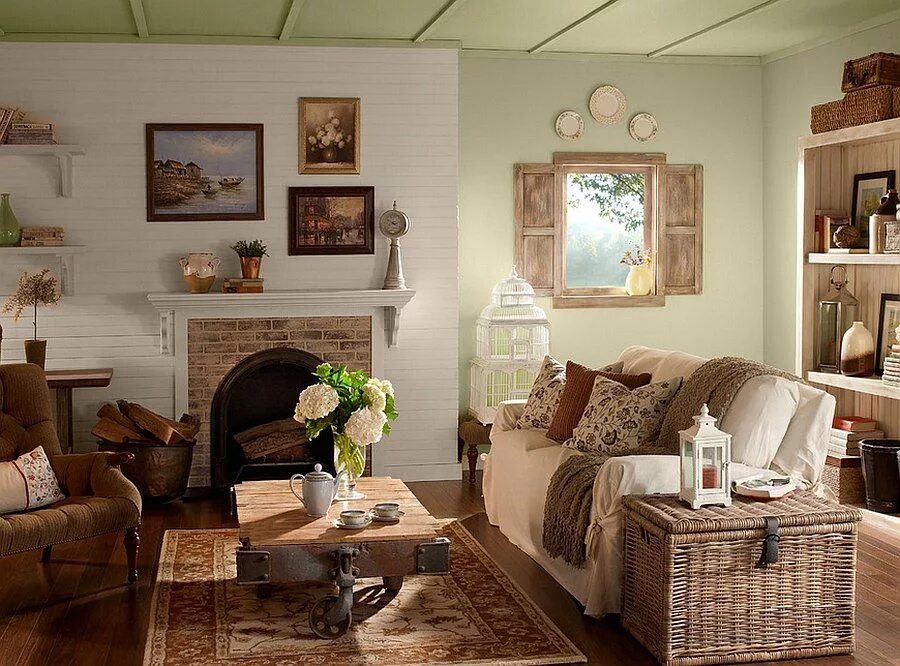 Кантри в интерьере квартиры 30 Rustic Living Room Ideas For A Cozy, Organic Home Rustic living room, Country