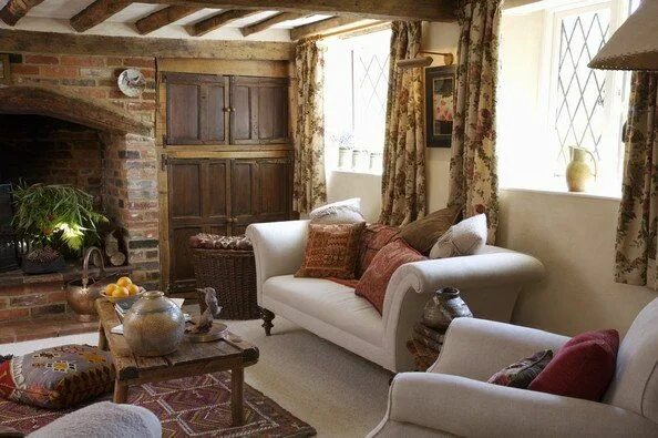 Кантри в интерьере квартиры гостиная Alla * adlı kullanıcının Country/ Cottage/ Farmhouse/ Beach Style panosundaki Pi