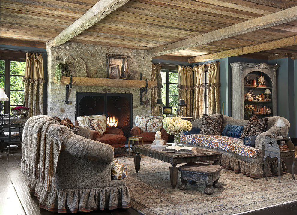 Кантри в интерьере загородного дома фото Living Room - Классический - Гостиная - Сент-Луис - от эксперта Edwin Pepper & A