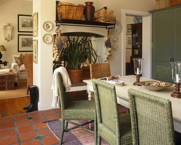 Кантри в современном интерьере Dining Room Photo Country dining rooms, Country dining, Home