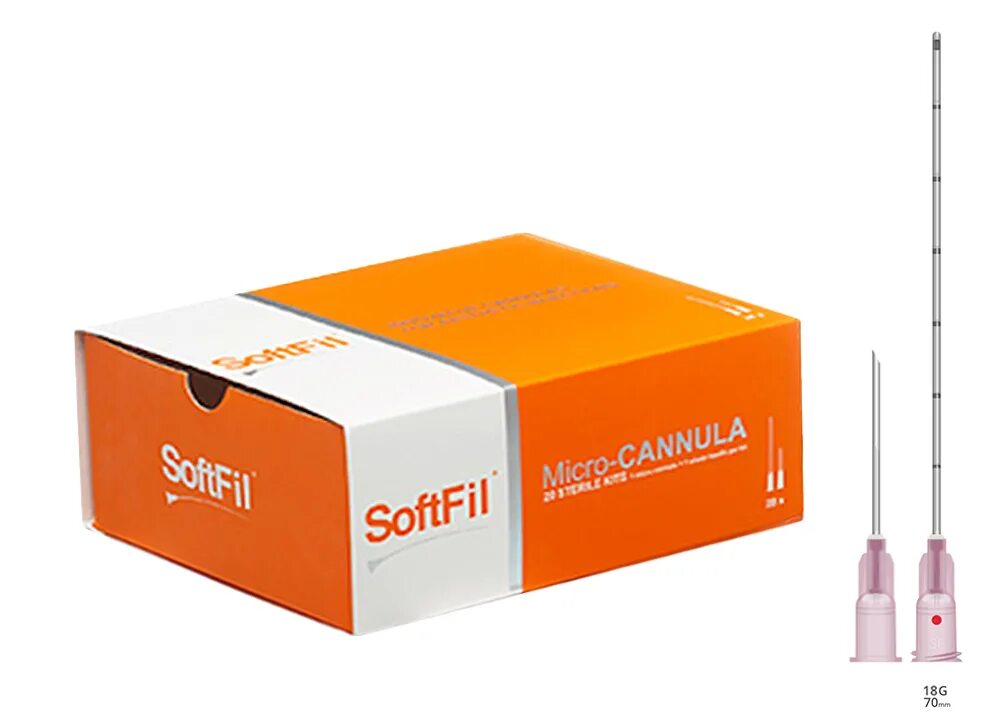 Канюли для контурной пластики отзывы фото SoftFil Precision micro-cannula kit - pink - 18G 70 mm / XL - 20 kits - Mareli M