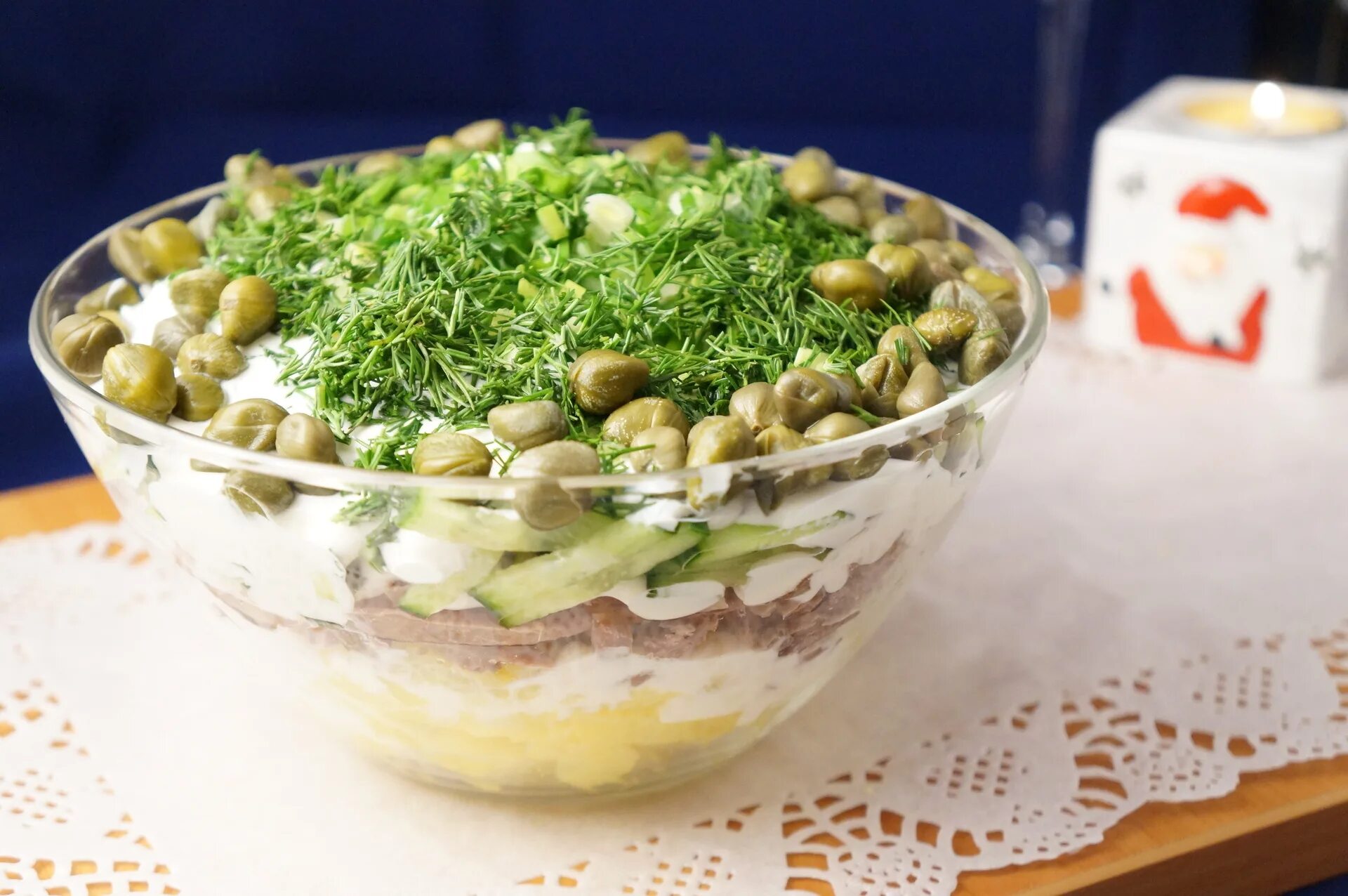 Каперсы салаты рецепты с фото Мясной салат с каперсами и свежими огурцами - пошаговый рецепт с фото (41290 про