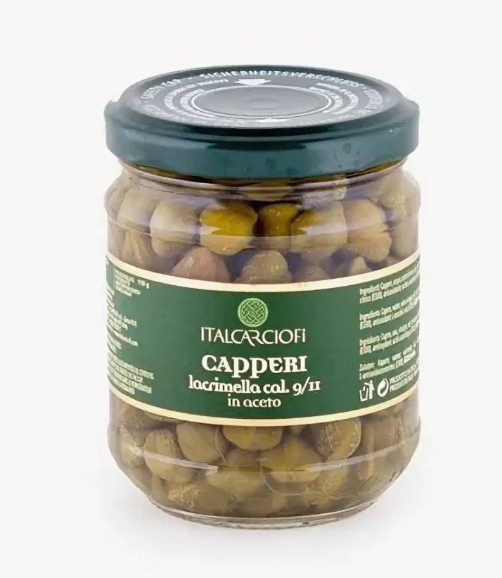 Каперсы в банке фото Каперсы 9/11 Лакримелла в уксусе ItalCarciofi, 180мл - купить в интернет-магазин