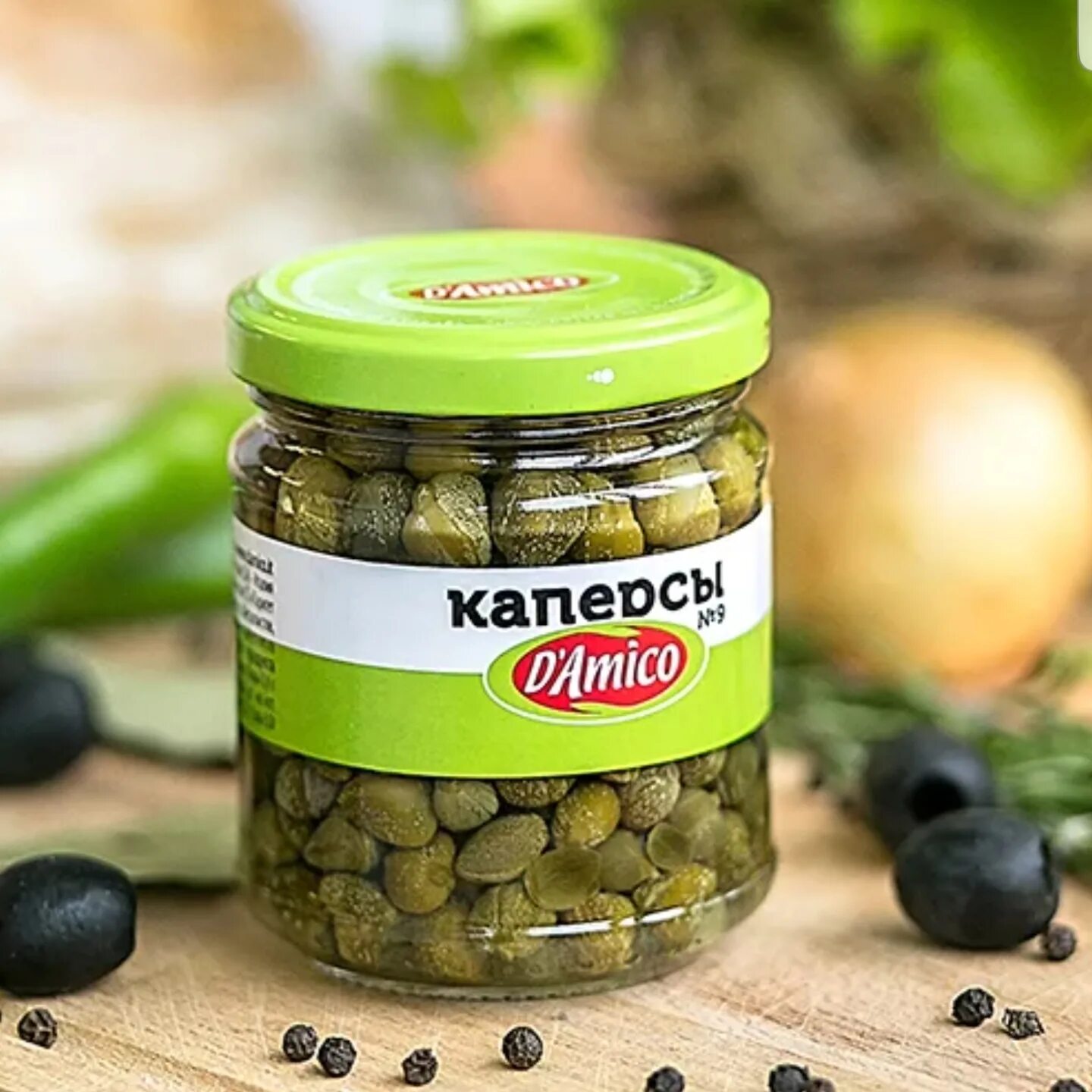 Каперсы в банке фото Каперсы D'amico маринованные в винном уксусе 200 гр Италия