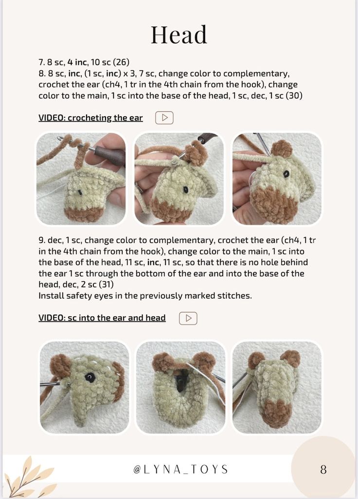Капибара амигуруми крючком схема и описание Crochet Pattern Capybara / Amigurumi Capybara / Crochet Pattern Plush Toy / Stuf