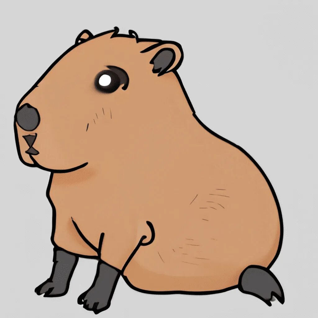 Капибара фото милое для срисовки Capybara Avatar WONDER DAY - Coloring pages for children and adults