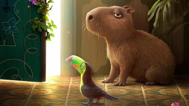 Капибара фото мультик Encanto Capybara - canvas-cheese