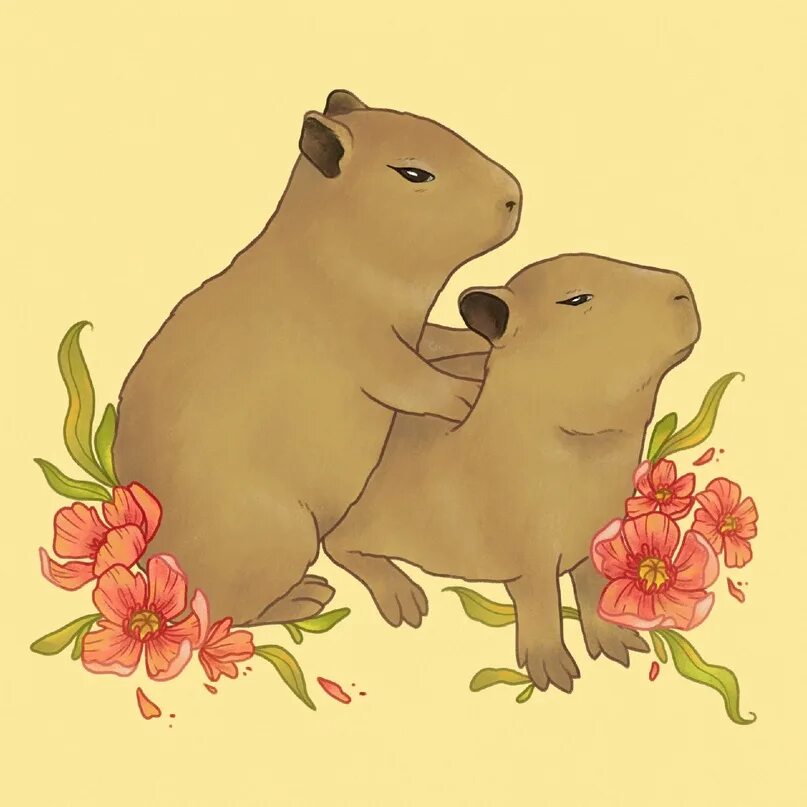 Капибара фото рисунок милый #НеделяВГильдии #Capybara #Капибара 2023 Гильдия Акра ВКонтакте