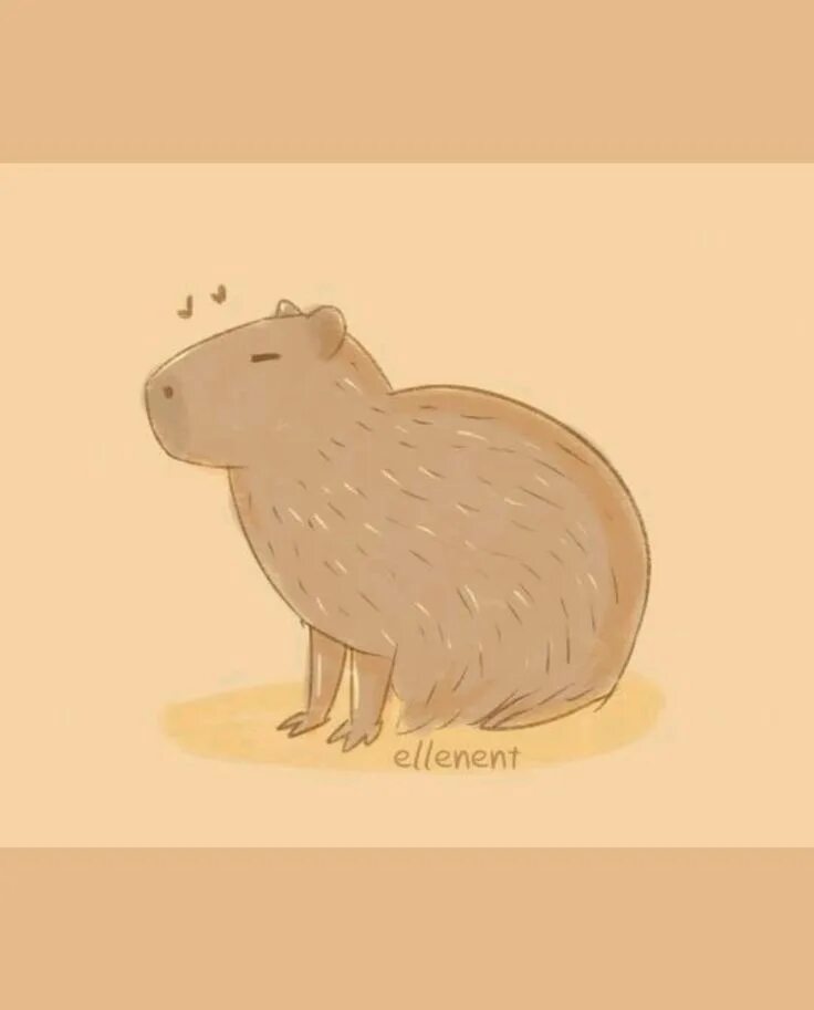 Капибара фото рисунок милый Capybara arts Capybara, Cute drawings, Cute animal drawings
