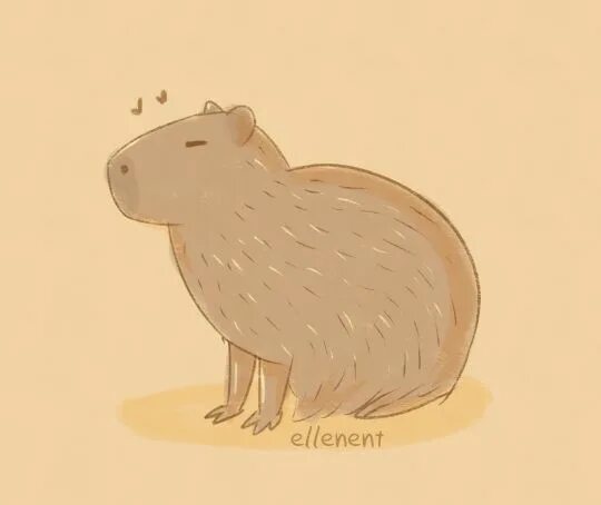 Капибара фото смешные и милые рисунки capybara Tumblr Cute animal drawings, Animal drawings, Capybara