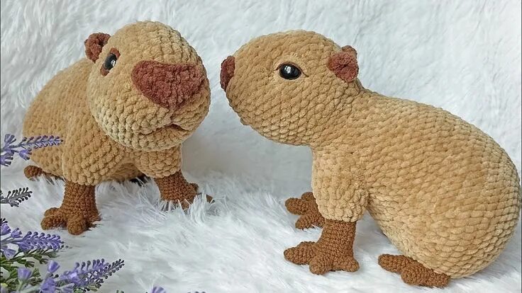 Капибара схема игрушки крючком Утяжка морды капибары Капибара, Вязаные игрушки, Игрушки