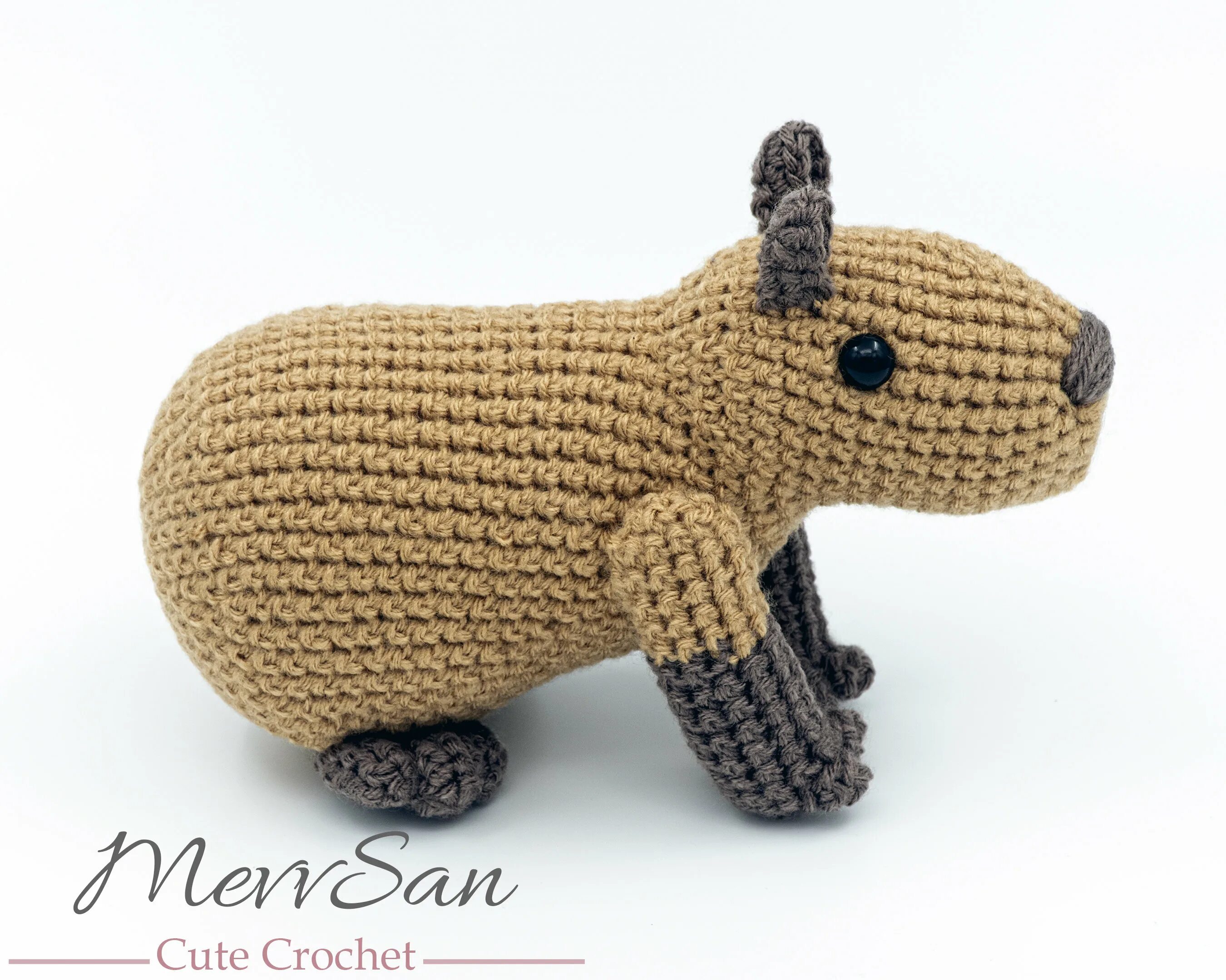 Капибара вязаная крючком схема Crochet PATTERN PDF Amigurumi Capybara crochet rodent Etsy