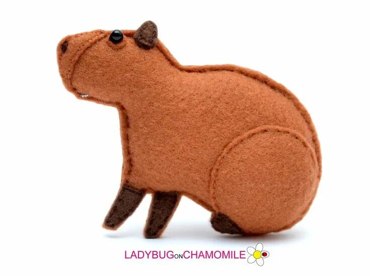 Капибара выкройка мягкая игрушка CAPYBARA Felt Toy, Ornament - Etsy Felt animals, Felt toys, Stuffed animal patte