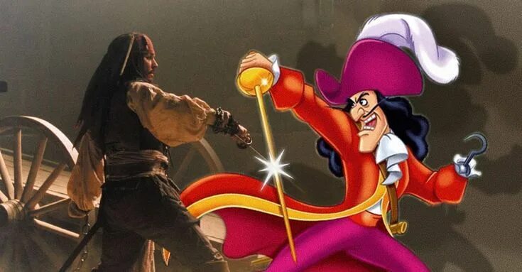 Капитан крюк площадь революции 1 фото captain jack sparrow vs captain hook Captain hook, Original disneyland, Captain 