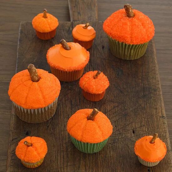 Капкейки из тыквы рецепт с фото пошагово Spooky and Delicious Halloween Cupcakes
