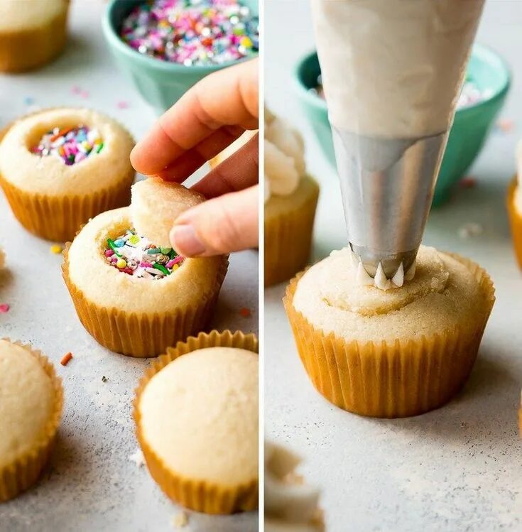 Капкейки рецепт в домашних условиях с фото Gâteau surprise pour épater vos invités, comment faire?