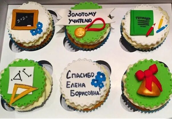Капкейки с днем учителя фото Тортики и капкейки на тему Школа и Детский сад. - Фотография 30 из 80 ВКонтакте