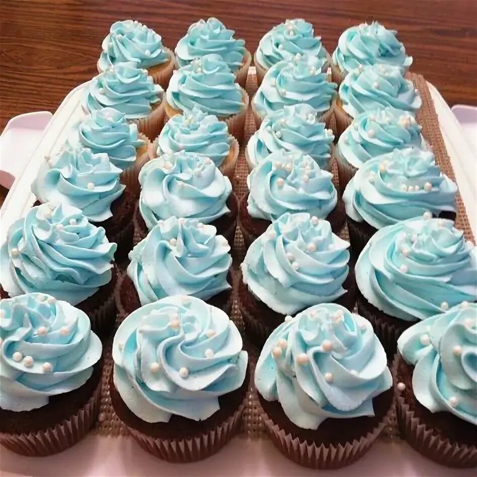 Капкейки с синим кремом фото Top 10 cupcakes blue ideas and inspiration