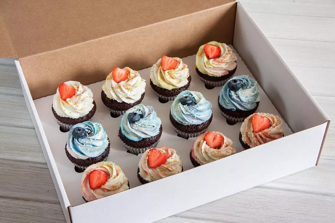 Капкейки в духовке рецепт с фото Delicious Chocolate Cupcakes with Strawberry Filling